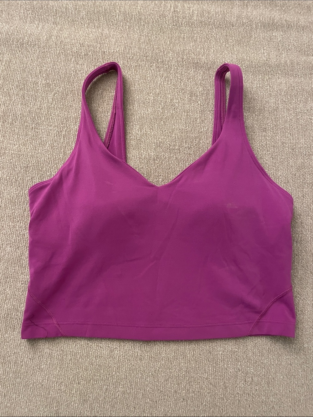 lululemon athletica V-Neck Longline Bralette - Magenta